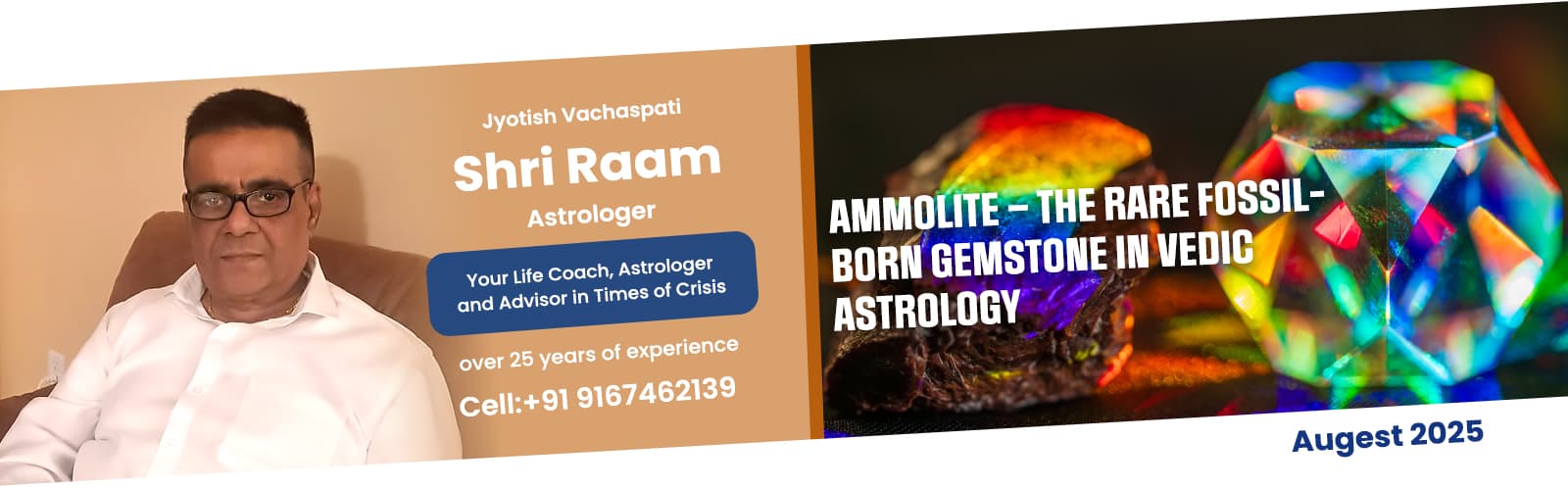 Ammolite – The Rare Fossil-Born Gemstone in Vedic Astrology